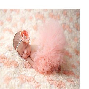 Newborn Tutu Skirt Floral Spring Easter Girl Outfit Clothes Dress Photoshoot